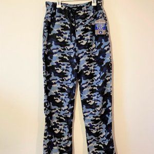 Warm & Snuggly Blue Camo Fleece Lounge Pant Men's Medium Brand New